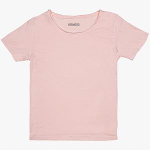Camiseta Rosa Gola Canoa