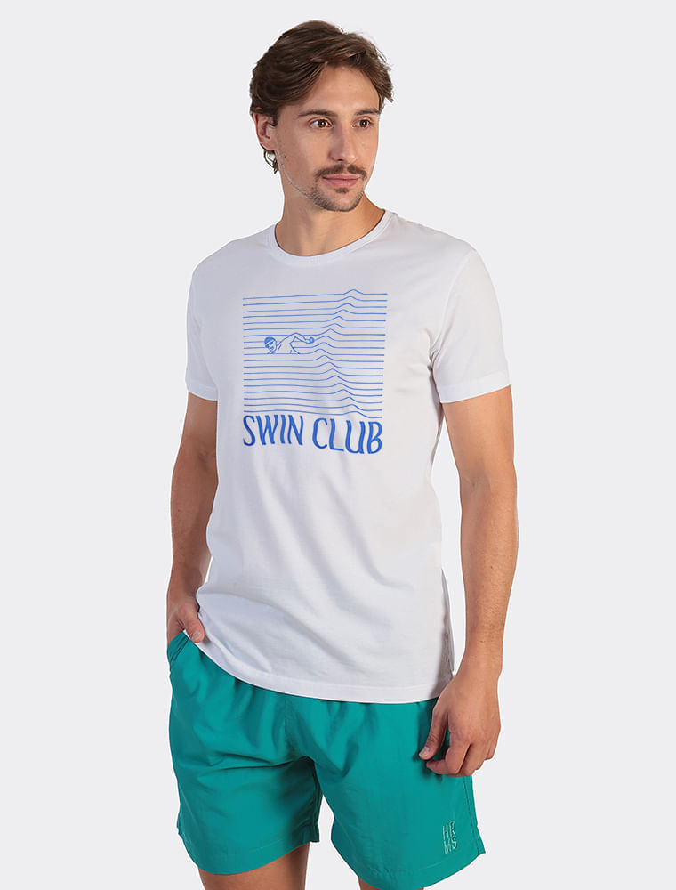 Camiseta Swim Club Branca