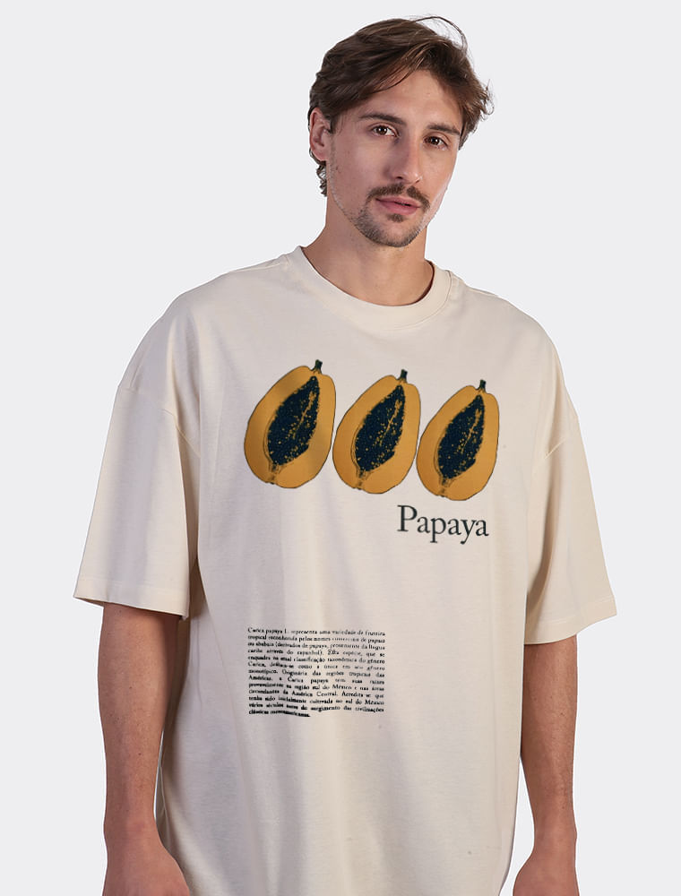 Camiseta Papaya Oversized Off-White