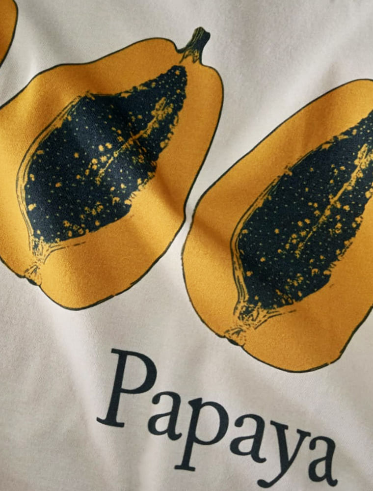 Camiseta Papaya Oversized Off-White